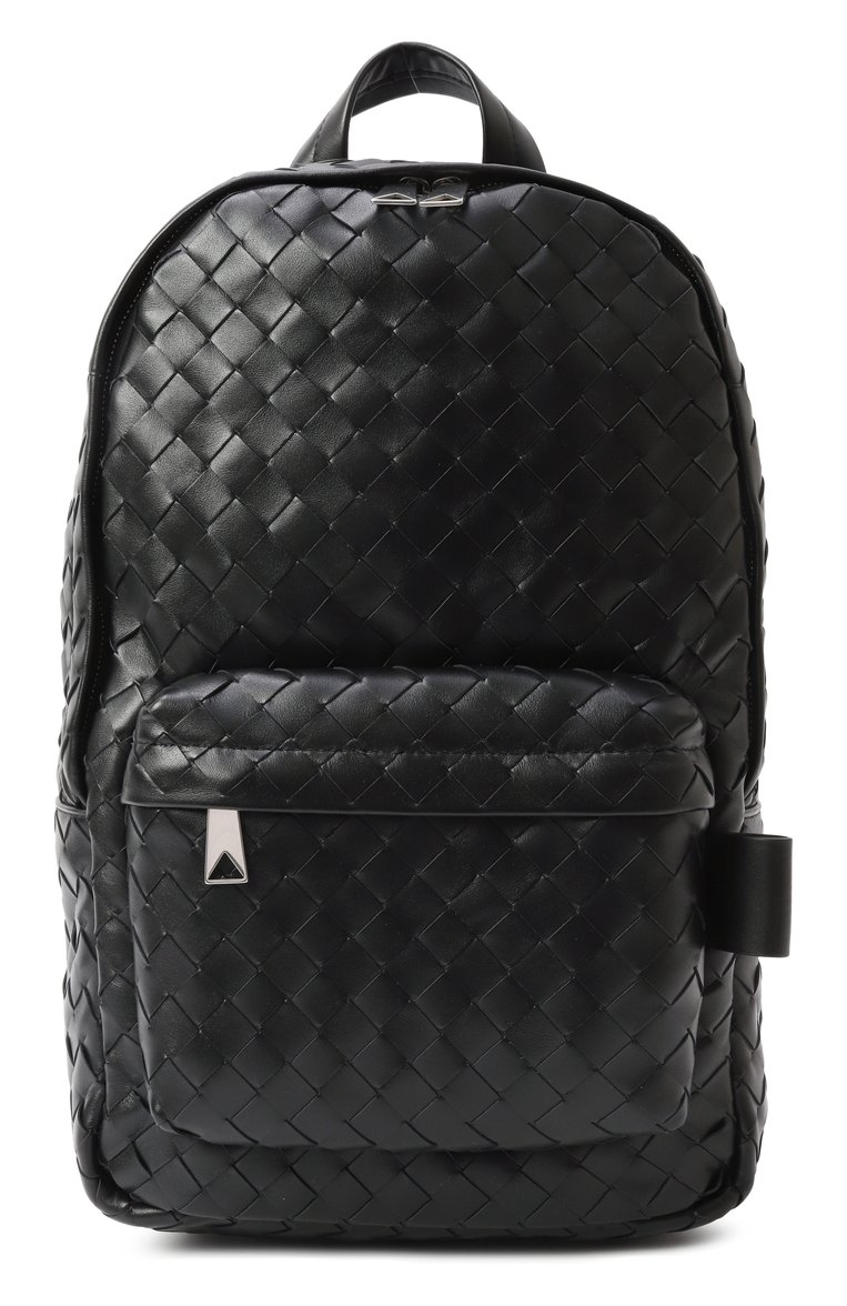 Мужской рюкзак intrecciato small BOTTEGA VENETA черного цвета, арт. 730728/V2HL2 | Фото 1 (Размер: large; Материал: Натуральная кожа)