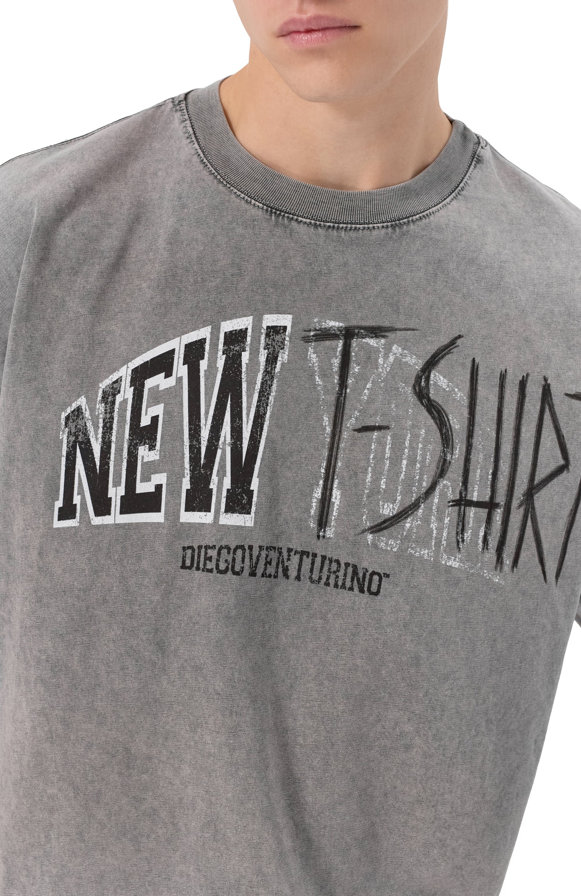 Хлопковая футболка DIEGO VENTURINO, арт. DVTS0NEW-T, фото 5