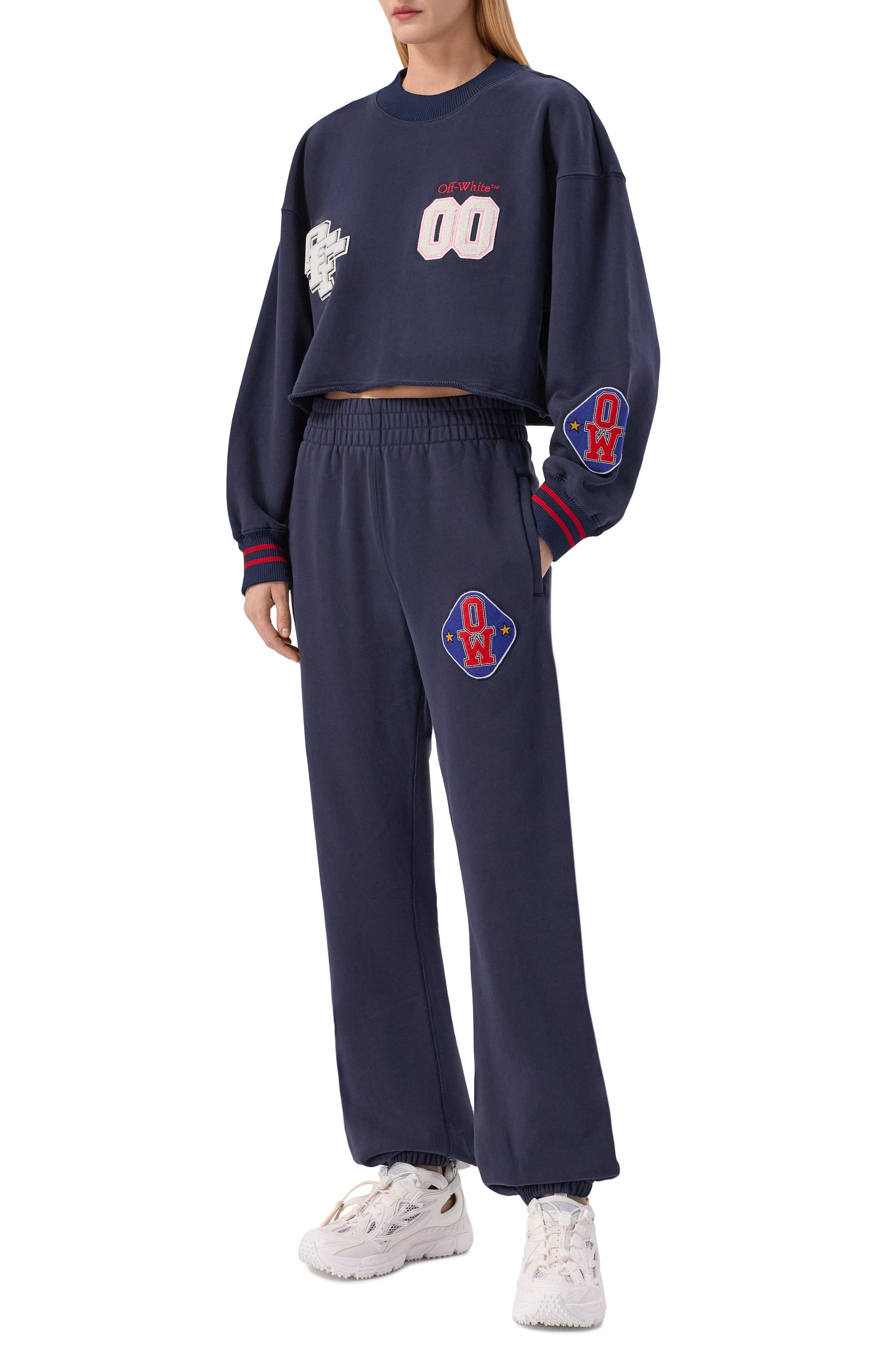 Хлопковые джоггеры OFF-WHITE, арт. 0WCH006S26FLE002, фото 2