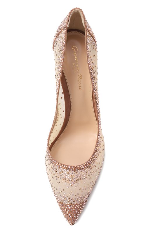 Комбинированные туфли Rania Gianvito Rossi G20130.15RIC.C0ZPRND Бежевый  G20130.15RIC.C0ZPRND Фото 6