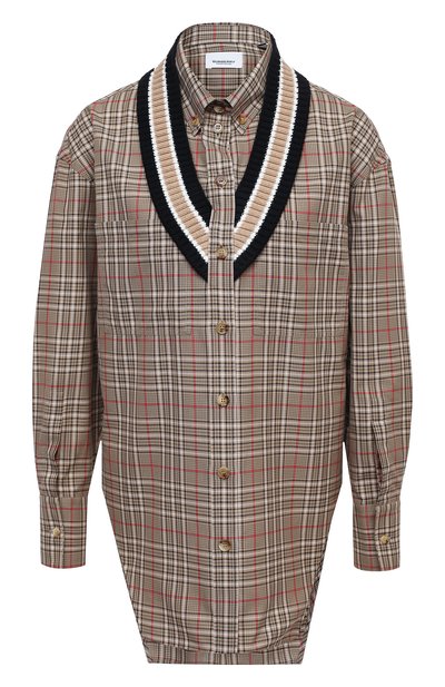 Хлопковая рубашка BURBERRY, арт. 4566410, фото 1
