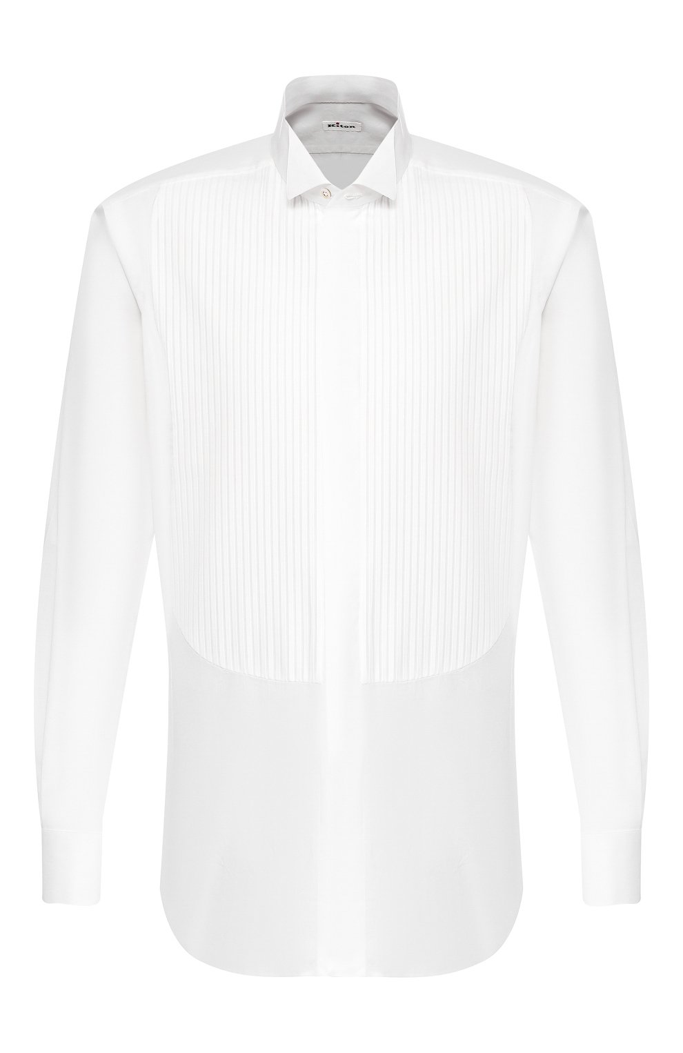 Хлопковая сорочка с воротником бабочка KITON, арт. UCIH000340100G, фото 1