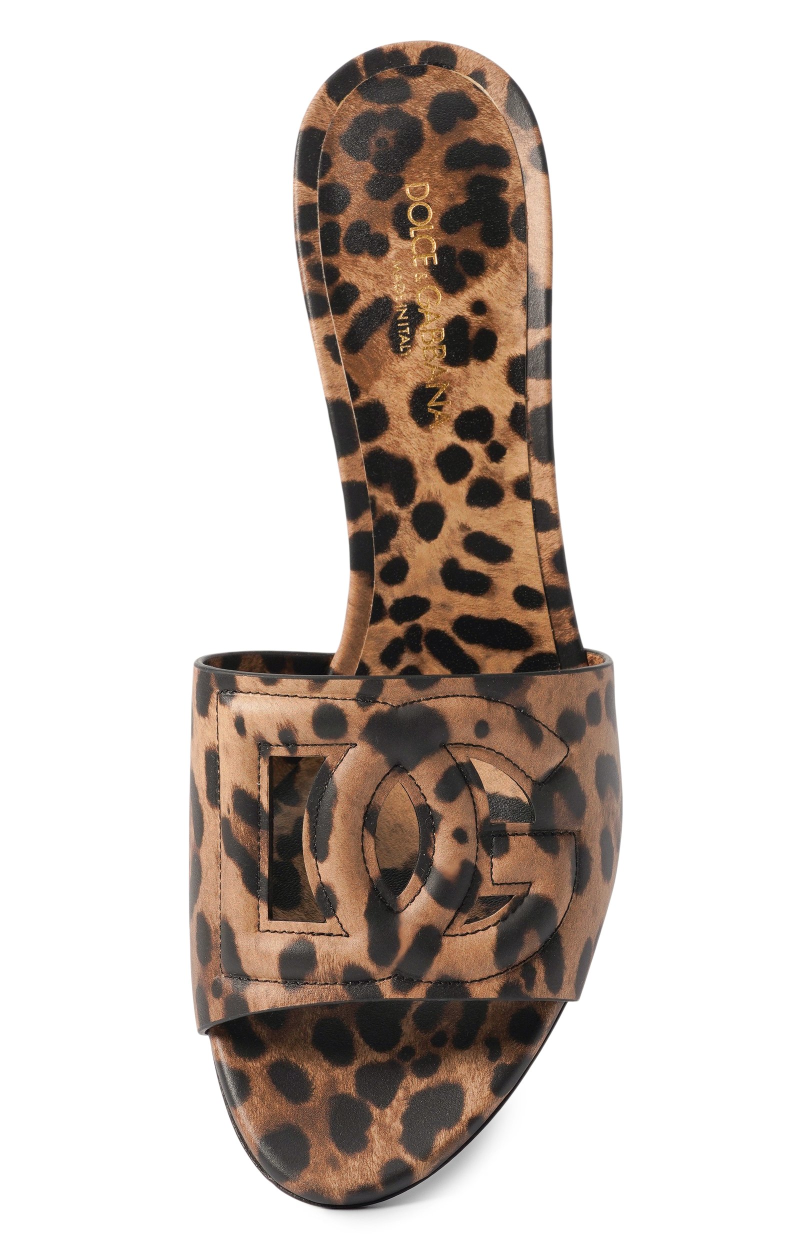 Кожаные мюли bianca 60 DOLCE & GABBANA леопардового цвета по цене 107000 руб., арт. CR1996/A0426, фото 6 Кожаные мюли bianca 60 DOLCE & GABBANA, арт. CR1996/A0426, фото 6