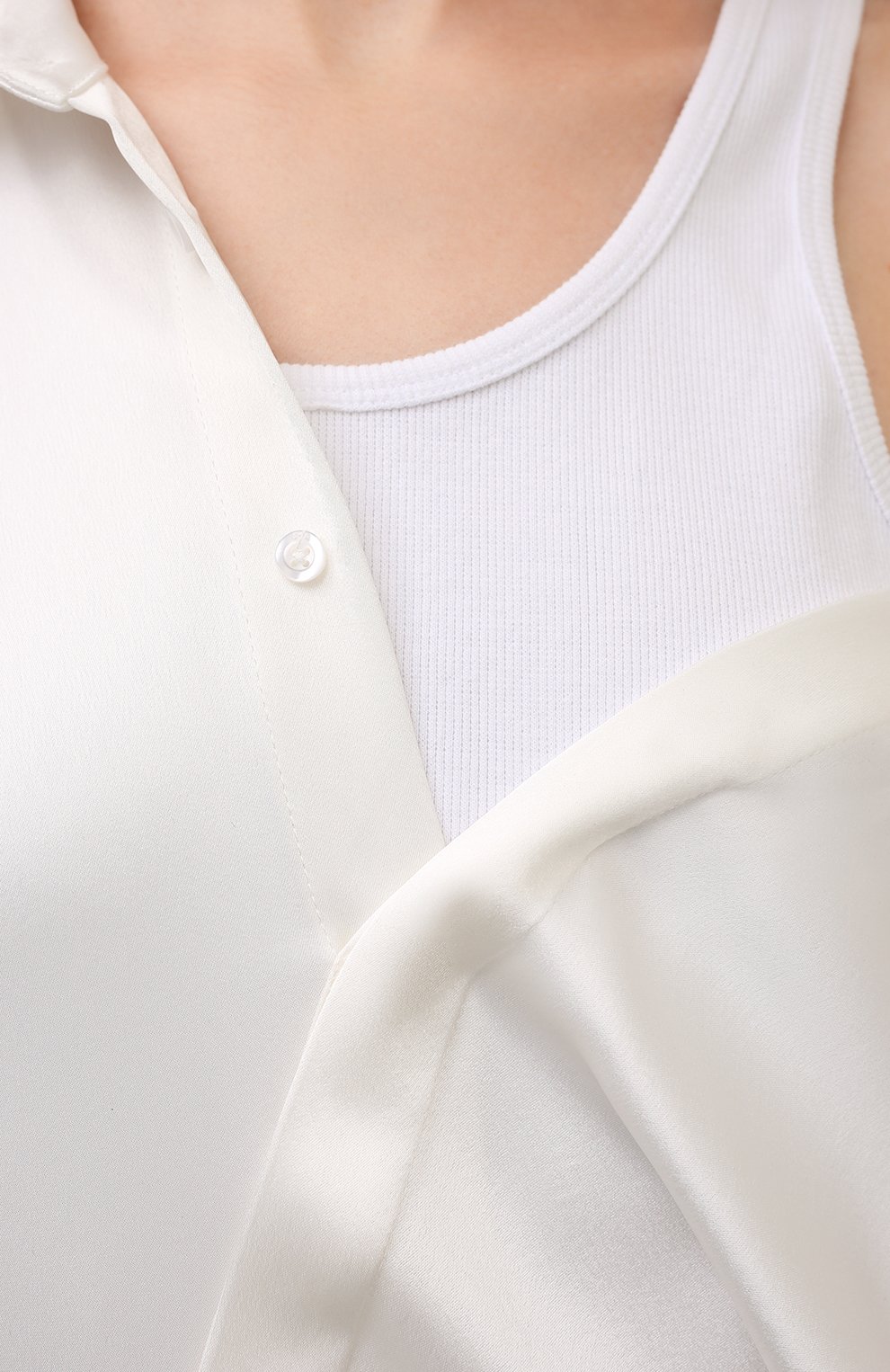 Комбинированная блузка RTA, арт. WH21-A799-7275WHITE, фото 5