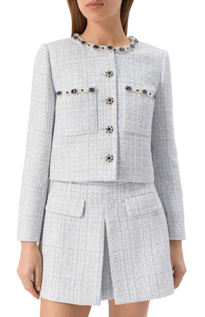 Твидовый жакет SELF-PORTRAIT, арт. SS25008JBL, фото 3