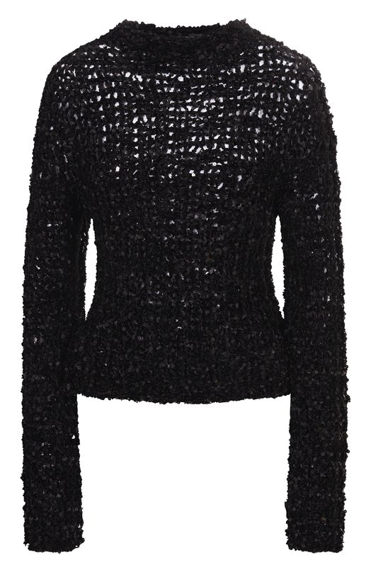 Свитер с отделкой пайетками Jil Sander J03GP0171/J18354 Чёрный J03GP0171/J18354