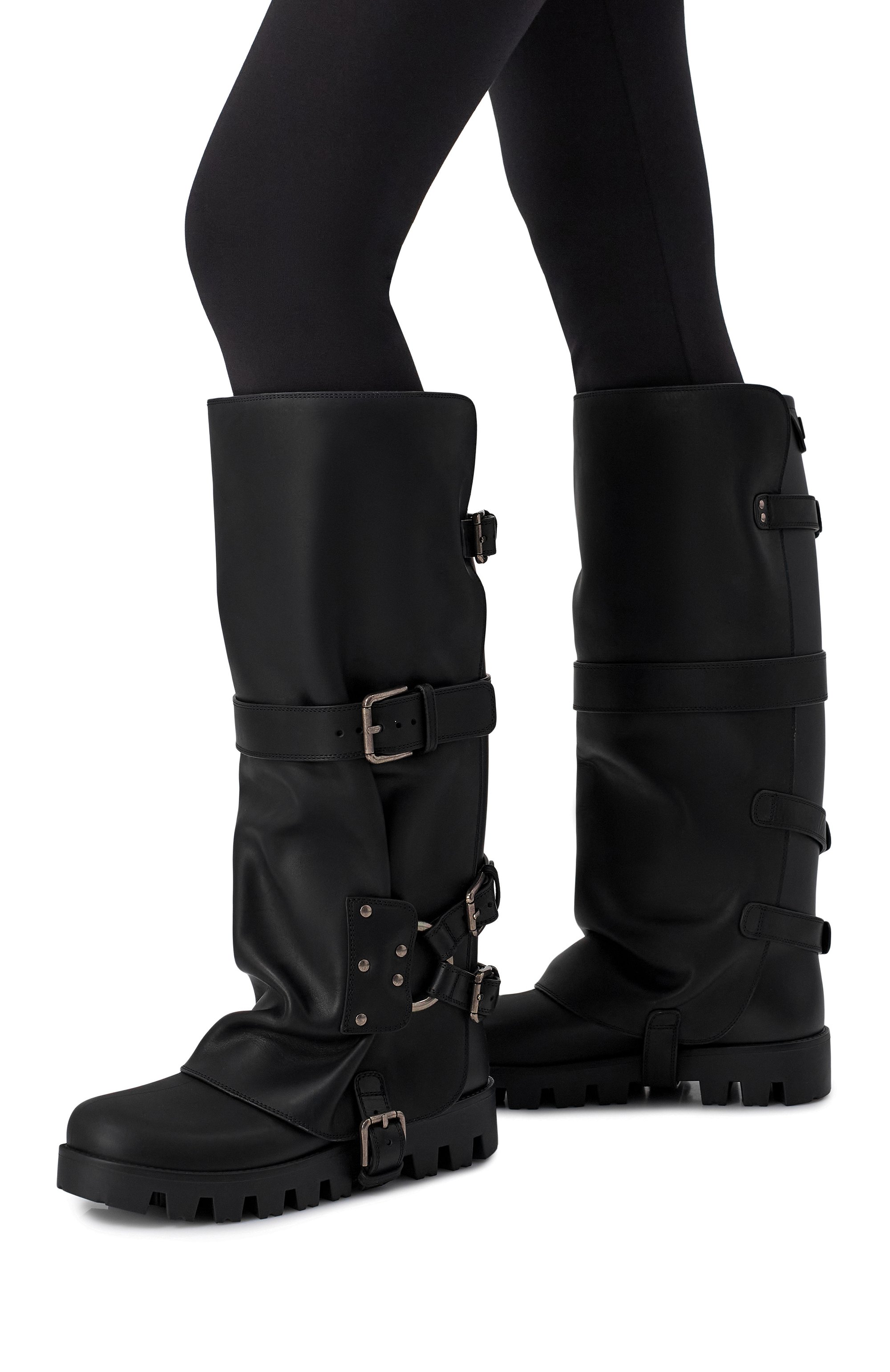 Комбинированные сапоги pioggia DOLCE & GABBANA, арт. CU1288/AX872, фото 2