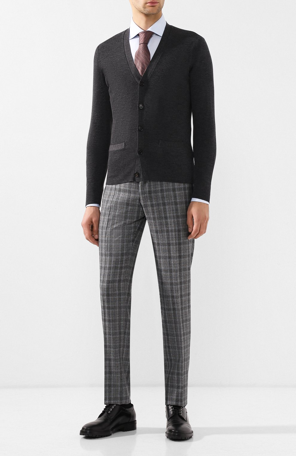 Шерстяной кардиган на пуговицах с v-образным вырезом RALPH LAUREN, арт. 790714519, фото 2