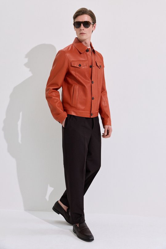 Шерстяные брюки Saint Laurent 857058/Y1N02 Коричневый  857058/Y1N02 Фото 6