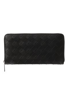 Мужской кожаное портмоне BOTTEGA VENETA черного цвета, арт. 814838/VCPQ4 | Фото 1 (Материал сплава: Проставлено; Нос: Не проставлено; Материал: Натуральная кожа)