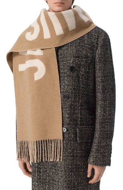 Шерстяной шарф JACQUEMUS бежевого цвета по цене 29950 руб., арт. 22HACU00435/A0T4001, фото 2 Шерстяной шарф JACQUEMUS, арт. 22HACU00435/A0T4001, фото 2