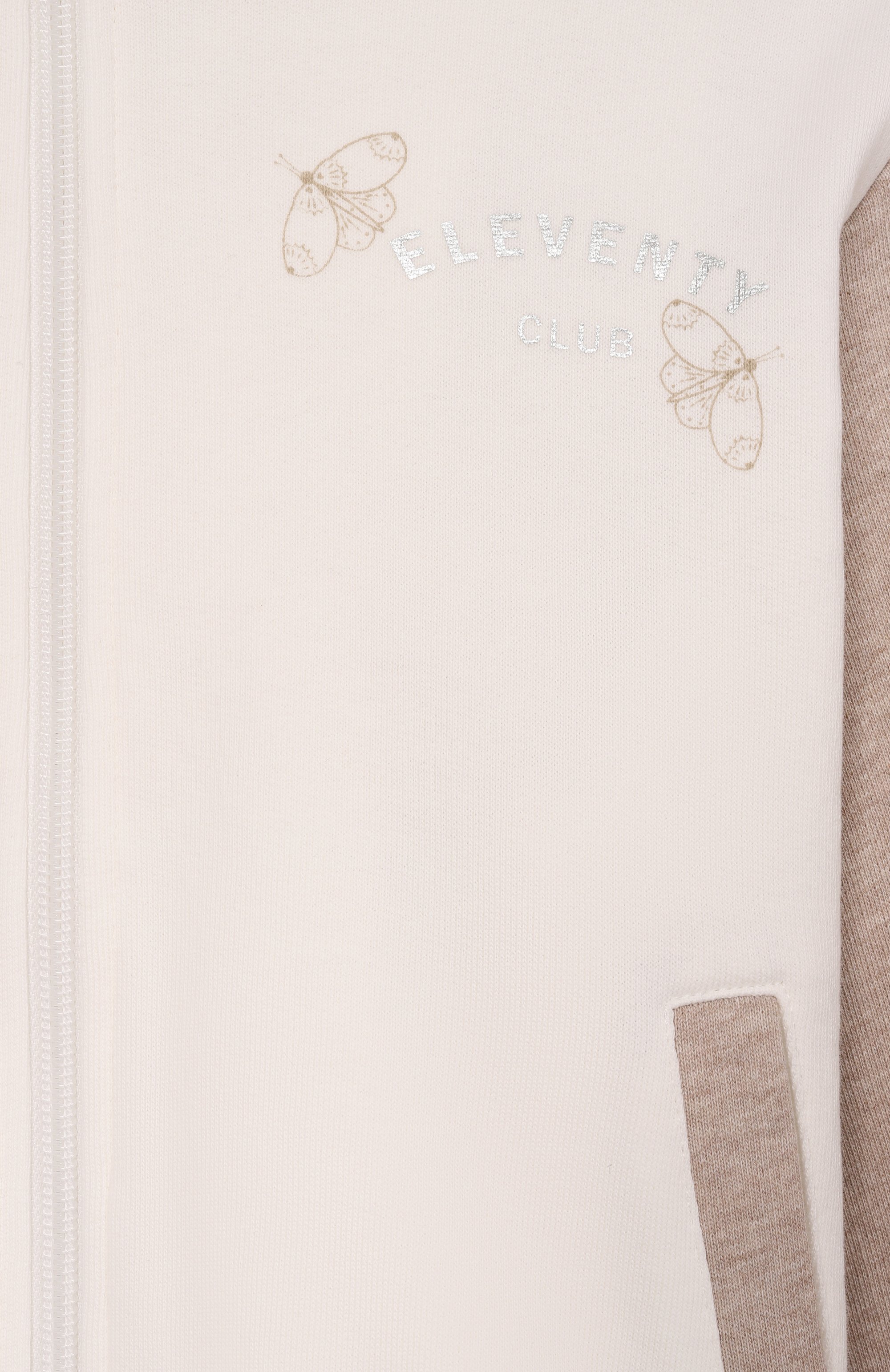 Хлопковая толстовка ELEVENTY кремового цвета по цене 22500 руб., арт. EY4A10/Z3713_001, фото 3 Хлопковая толстовка ELEVENTY, арт. EY4A10/Z3713_001, фото 3