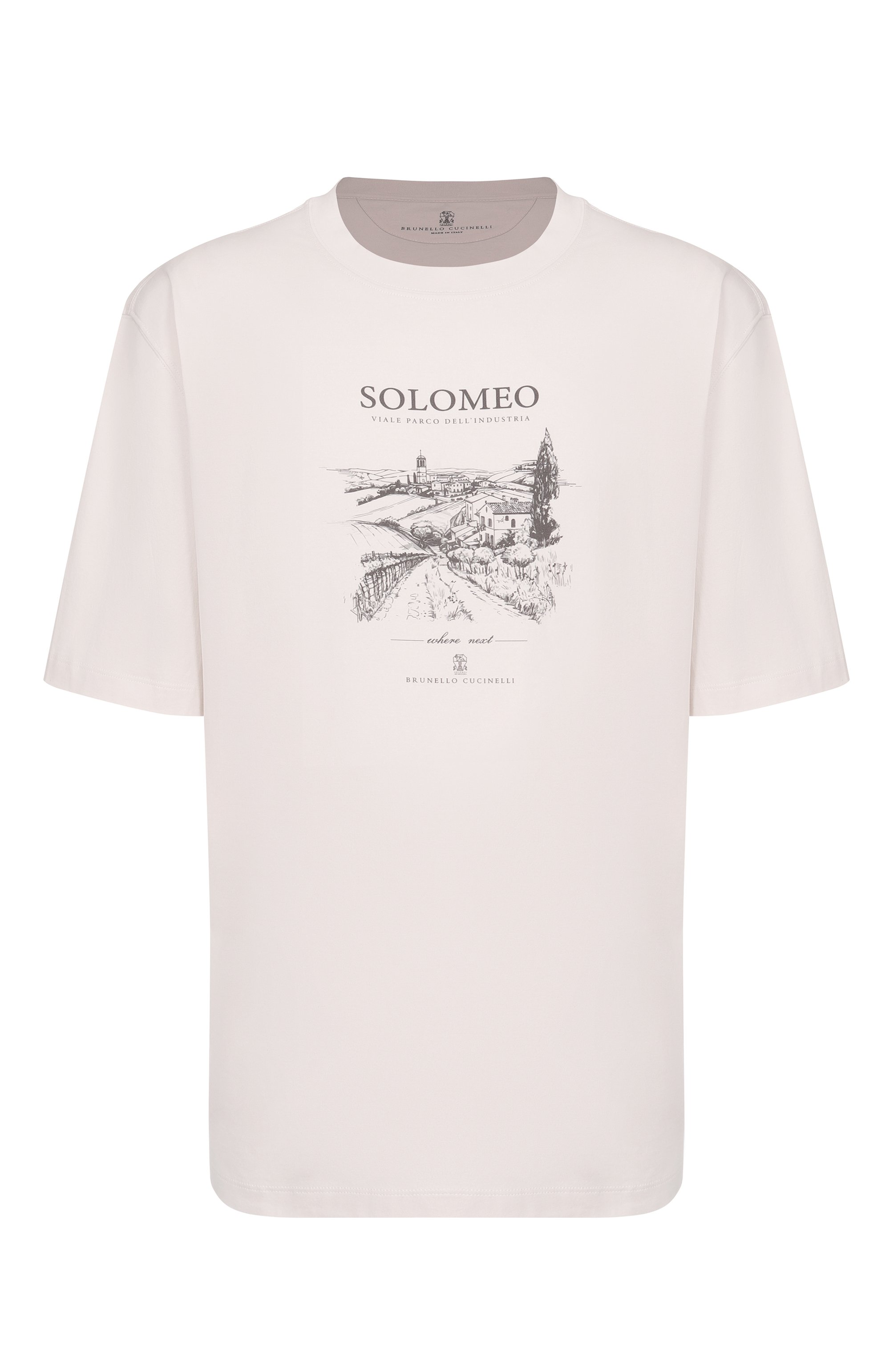 Хлопковая футболка BRUNELLO CUCINELLI, арт. M0B138454W, фото 1
