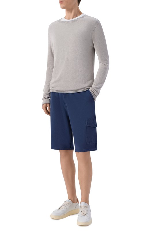 Хлопковые шорты MC2 Saint Barth ARG0001-00097L/ARG0 Синий  ARG0001-00097L/ARG0 Фото 2