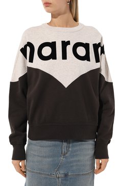 Хлопковый свитшот ISABEL MARANT ETOILE, арт. SW0006FA, фото 3