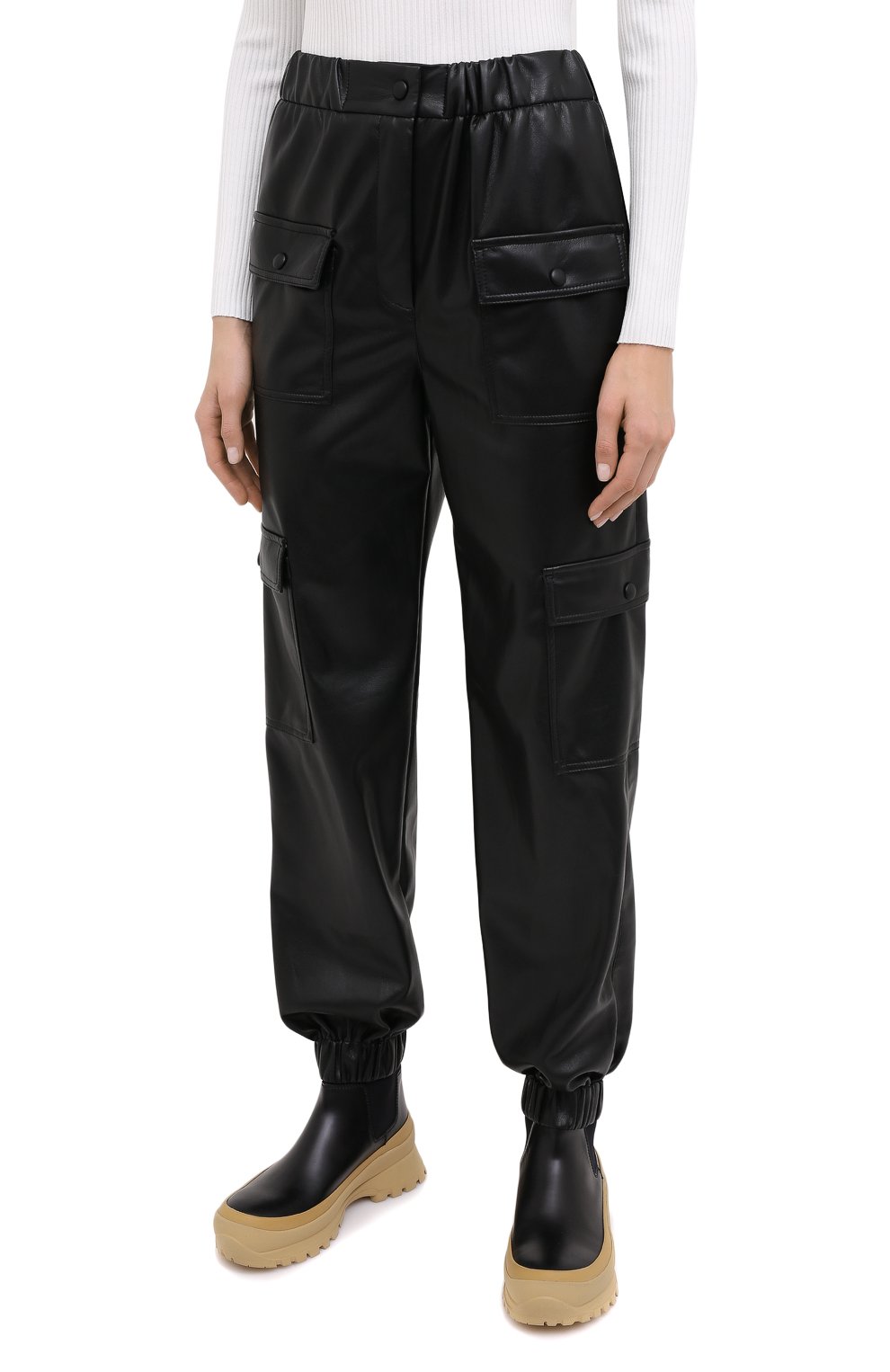 Джоггеры MSGM черного цвета по цене 46050 руб., арт. 2941MDP04 207652, фото 3 Джоггеры MSGM, арт. 2941MDP04 207652, фото 3