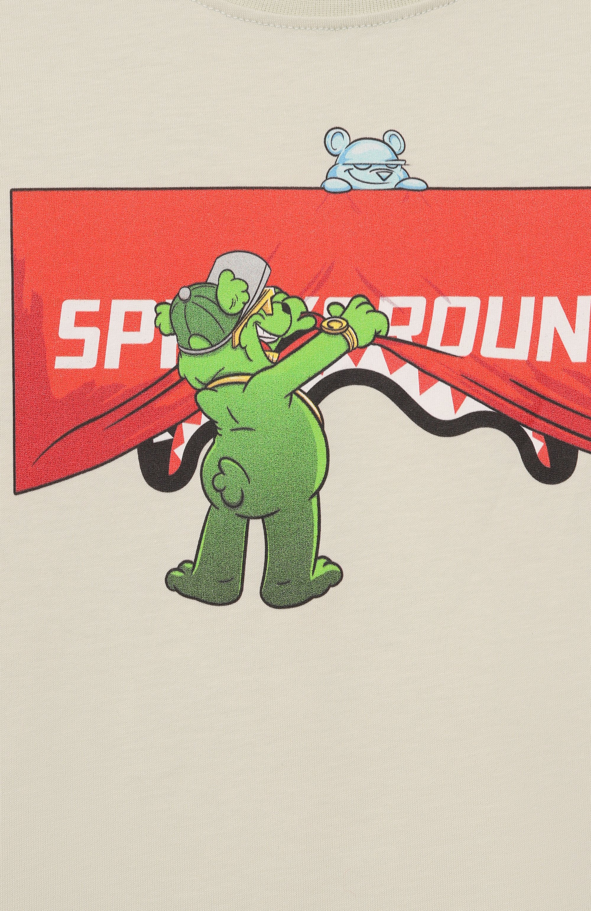 Хлопковая футболка SPRAYGROUND, арт. SPY1420SAGE/SH0W THE SHARK SAGE REGULAR T-SHIRT, фото 3