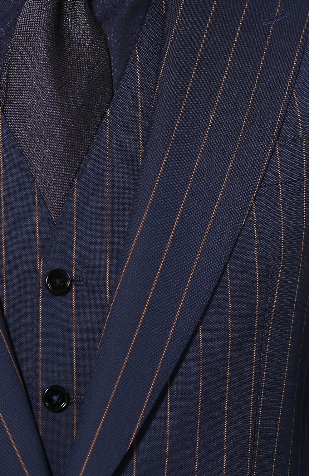 Шерстяной костюм-тройка DOLCE & GABBANA синего цвета по цене 343500 руб., арт. GKC8MT/FR3E3, фото 8 Шерстяной костюм-тройка DOLCE & GABBANA, арт. GKC8MT/FR3E3, фото 8