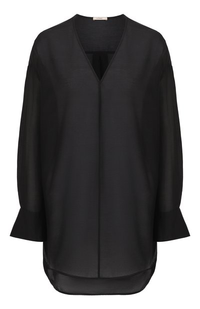 Блузка из хлопка и шелка 12 STOREEZ, арт. 125274, фото 1