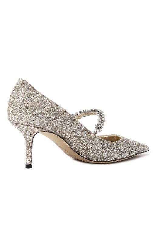 Текстильные туфли Bing 65 Jimmy Choo BINGPUMP65PZF Серебряный  BINGPUMP65PZF Фото 5