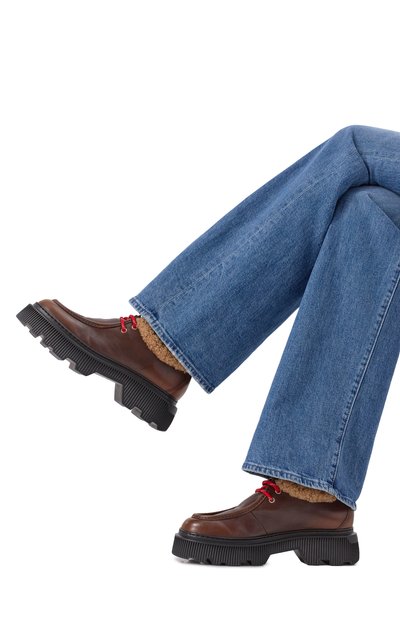 Кожаные дерби SANTONI, арт. WUCG71765NERTY0E, фото 2