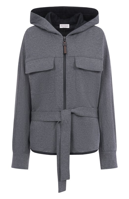Хлопковая куртка Brunello Cucinelli MH827S0506 Серый MH827S0506