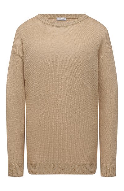 Женский свитер из смеси льна и шелка BRUNELLO CUCINELLI, арт. M10550200