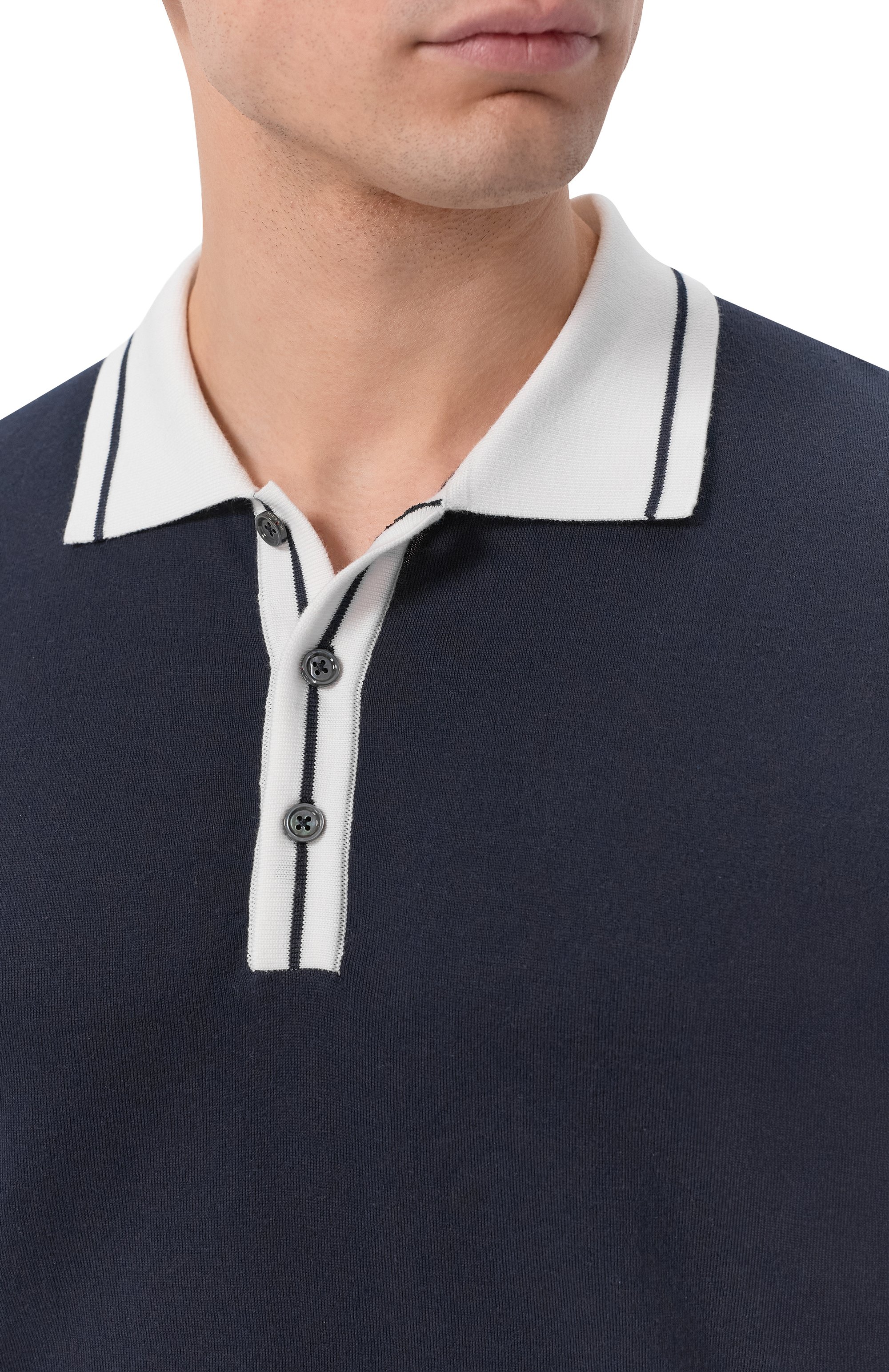 Хлопковое поло KITON, арт. UMK0926, фото 5