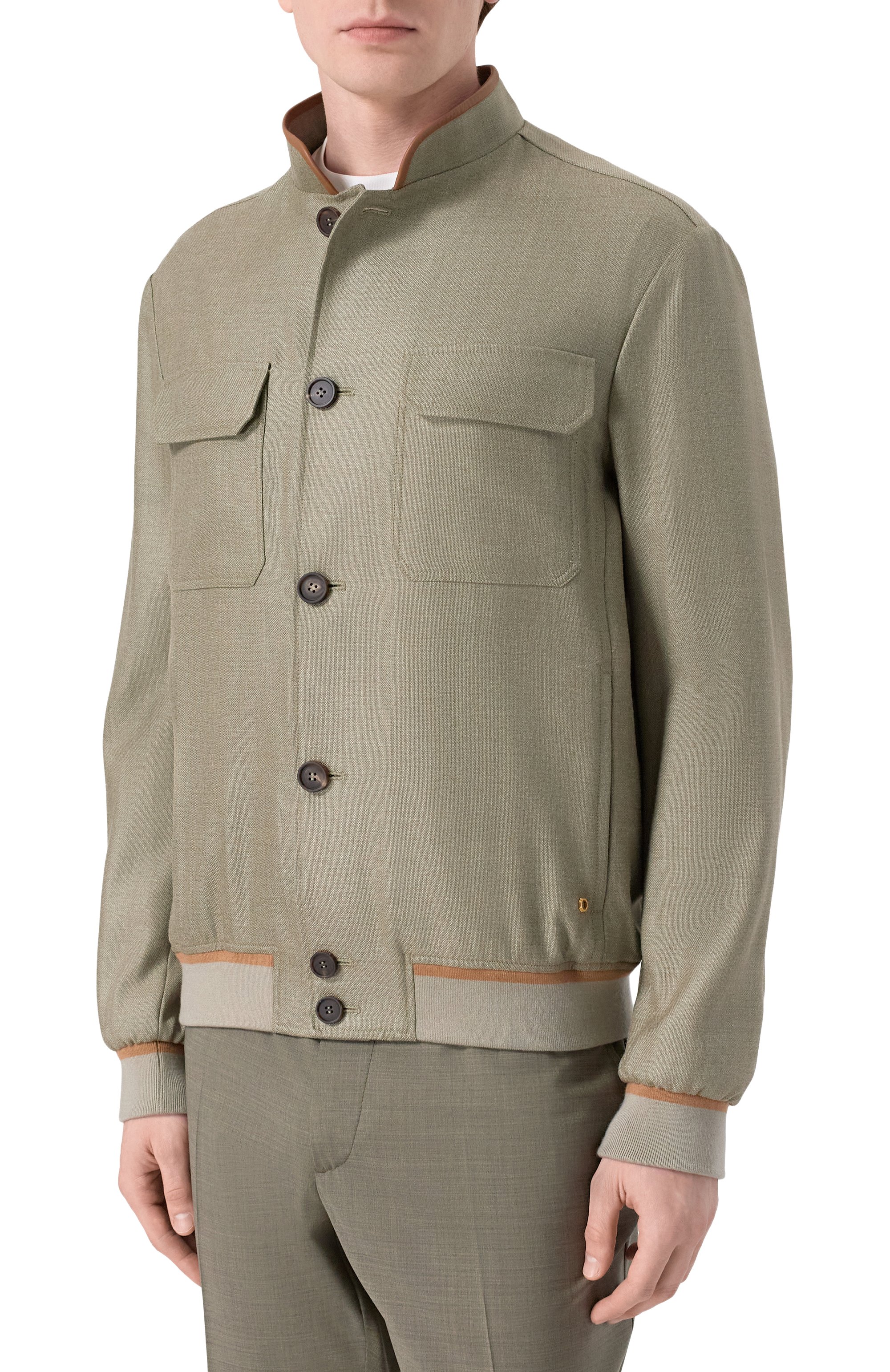 Бомбер из шелка и шерсти STEFANO RICCI, арт. M7J6100110/KL003U, фото 3