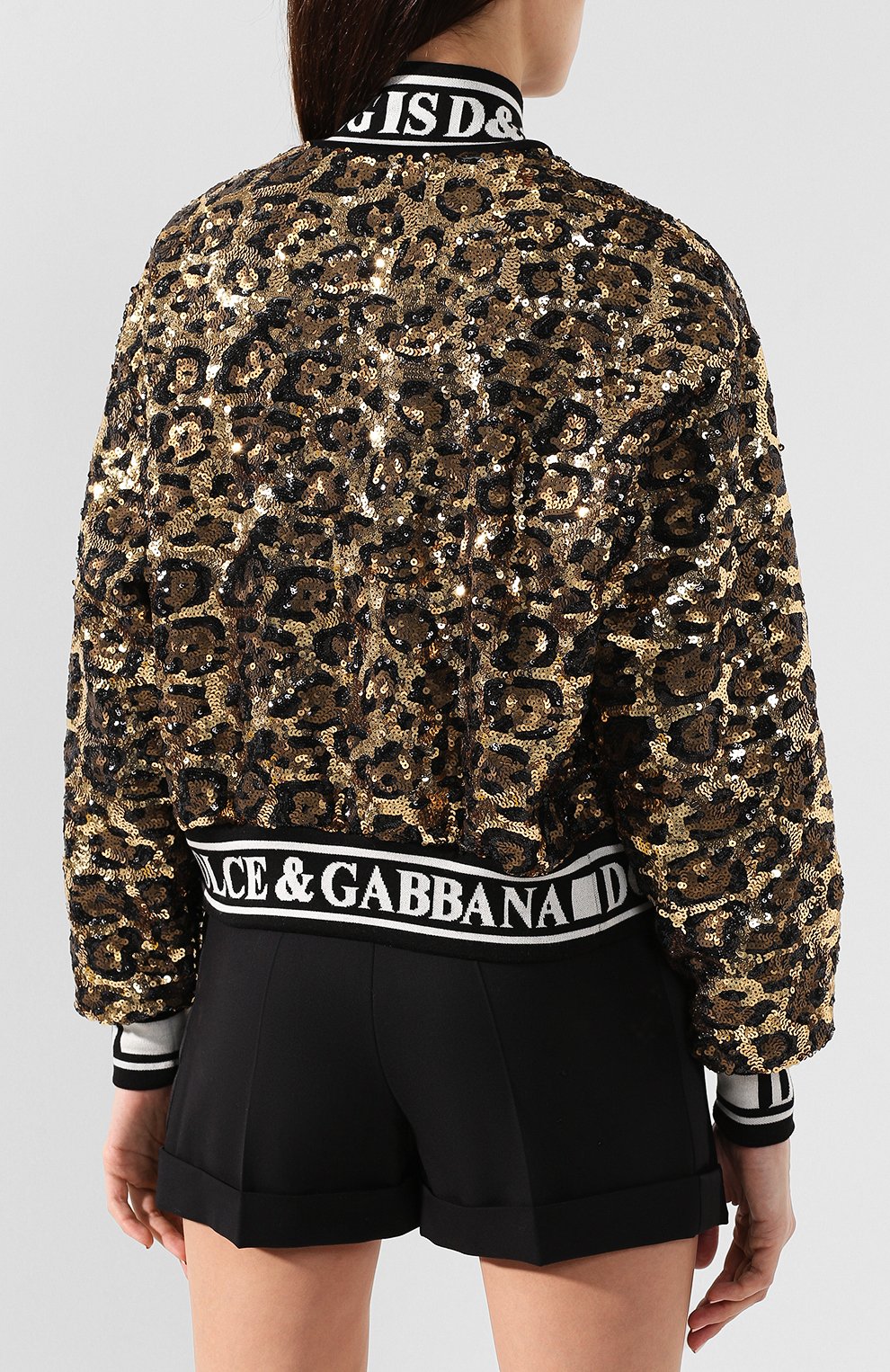 Бомбер с пайетками DOLCE & GABBANA, арт. F9E27T/FLSC0, фото 4
