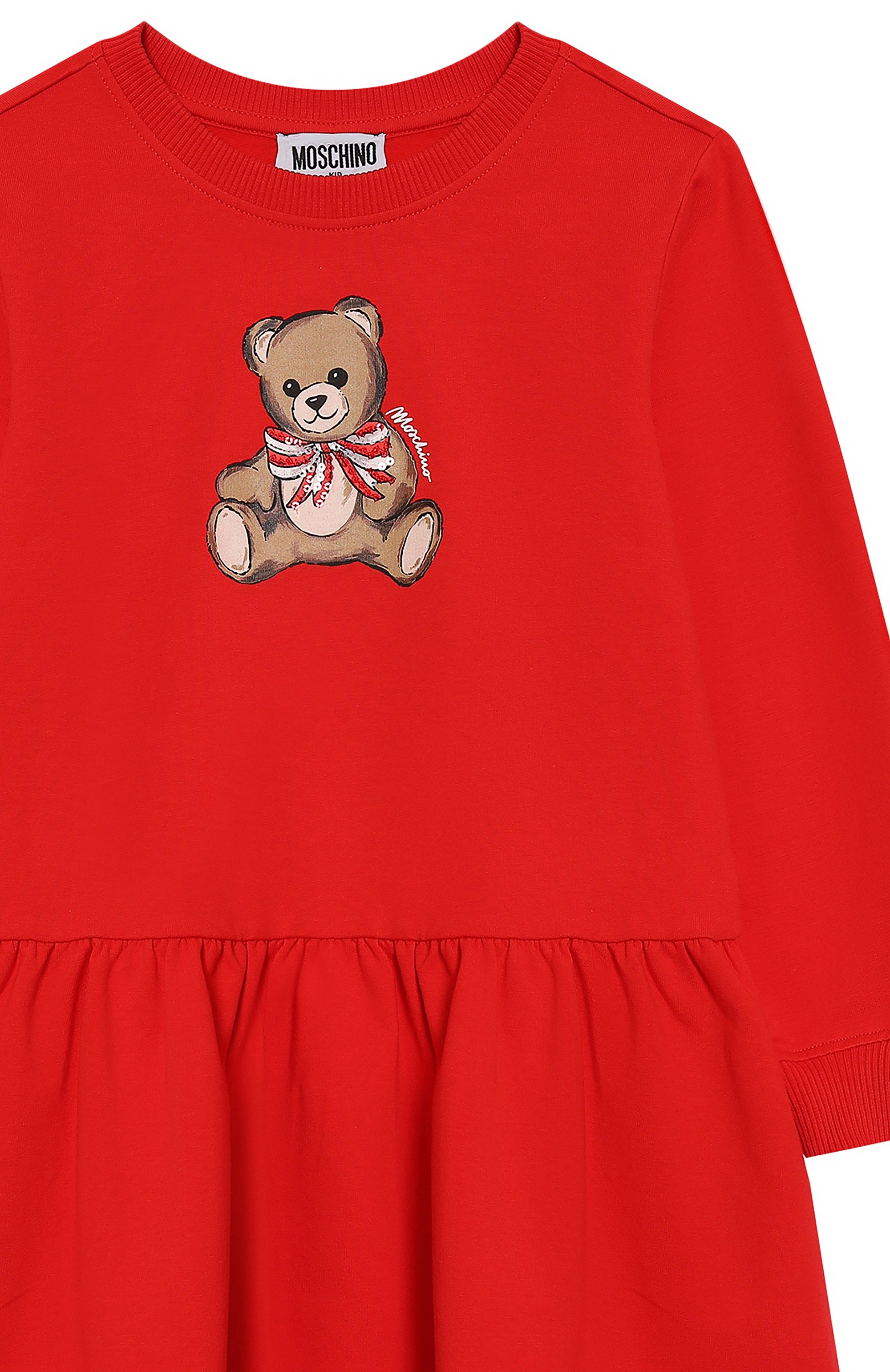 Хлопковое платье MOSCHINO, арт. HDV0H7/LDA16/4-8, фото 3