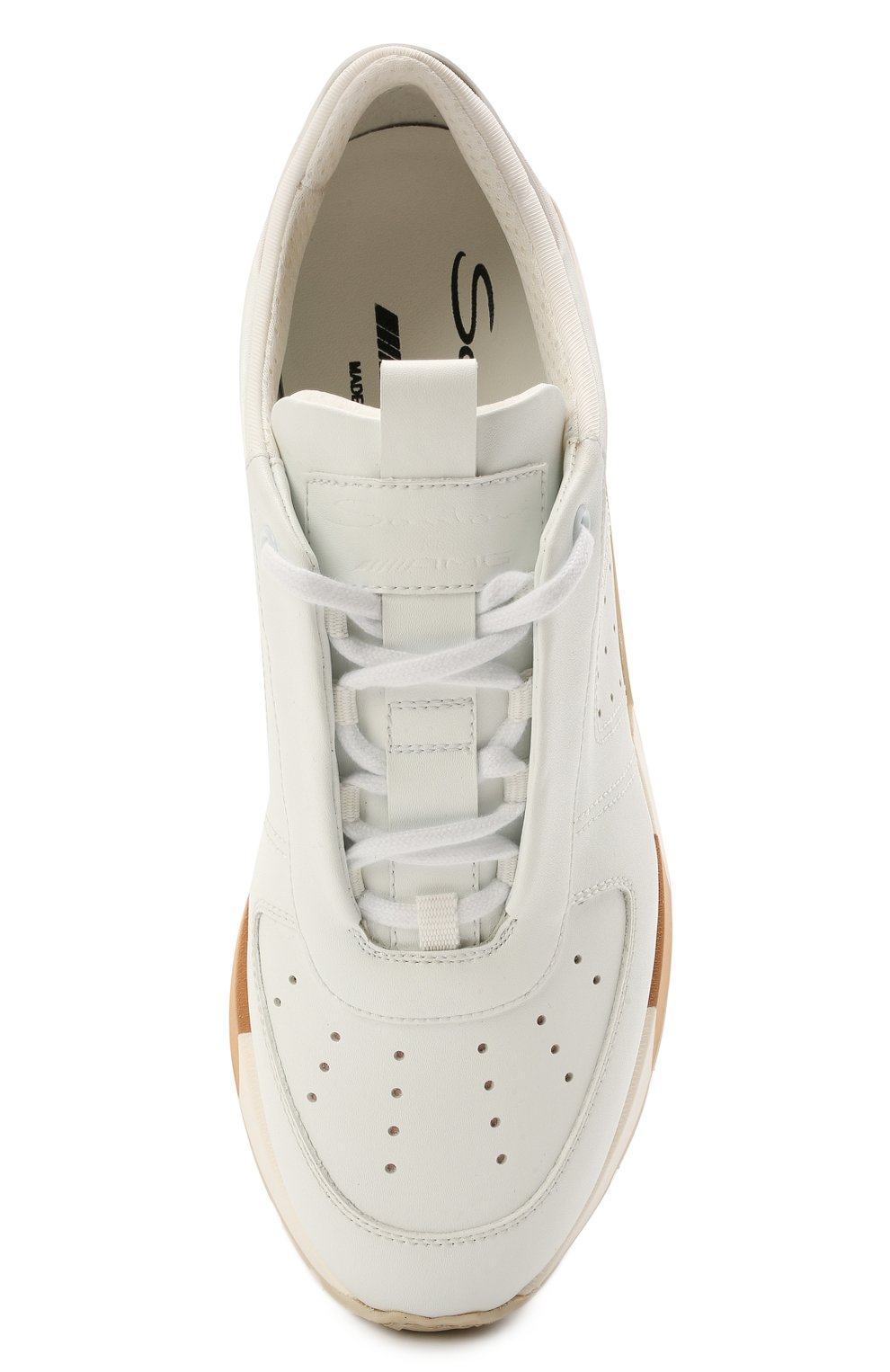 Кожаные кроссовки santoni for amg SANTONI белого цвета по цене 72300 руб., арт. WSAM60824RBCGRSYI44, фото 5 Кожаные кроссовки santoni for amg SANTONI, арт. WSAM60824RBCGRSYI44, фото 5