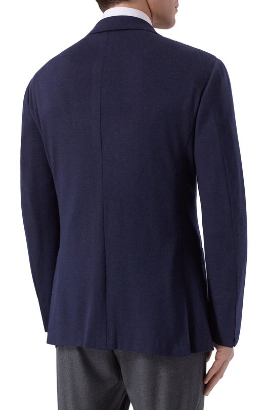 Кашемировый пиджак Kiton UG81K0150G06 Синий  UG81K0150G06 Фото 5