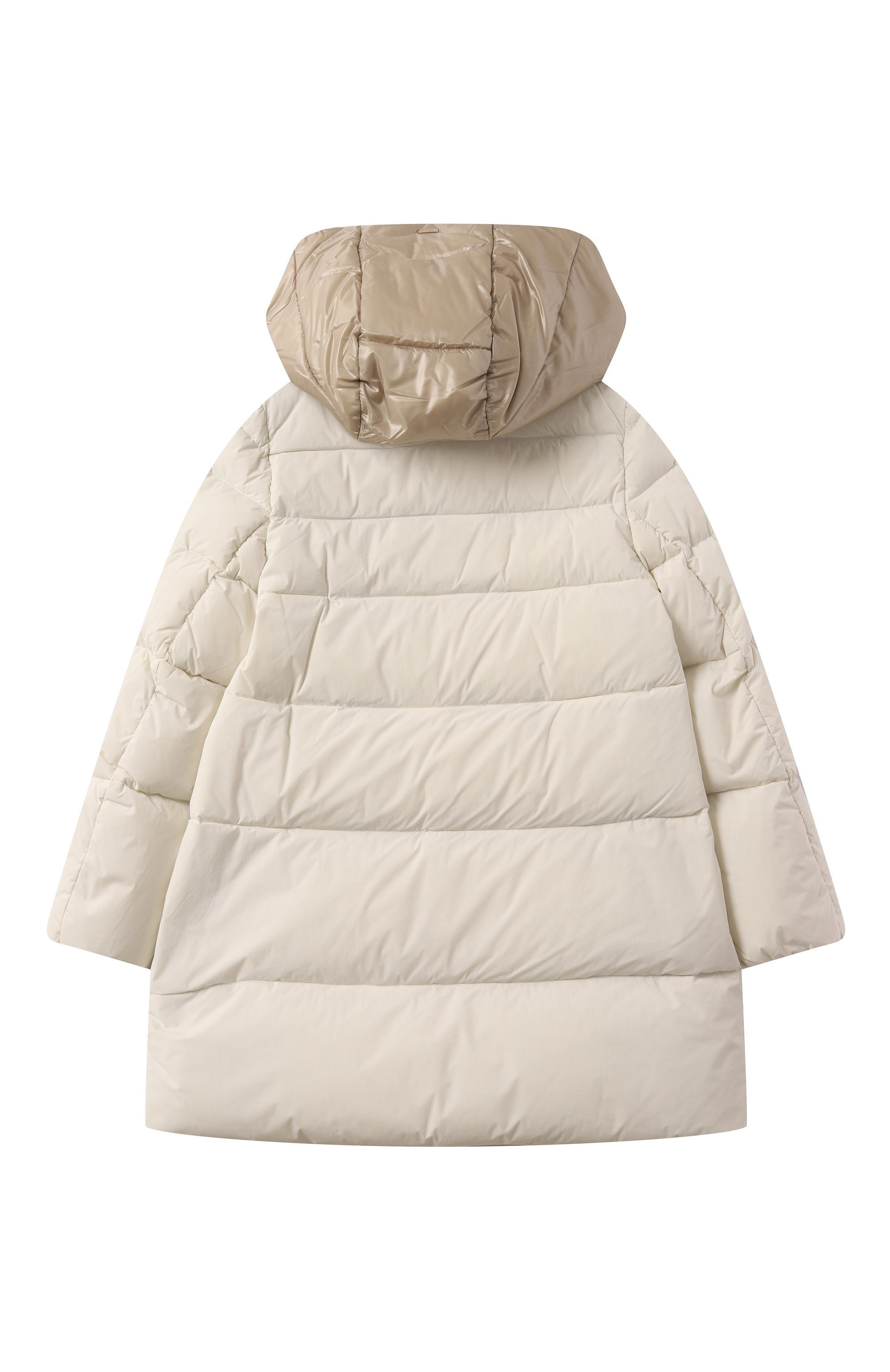 Пуховое пальто HERNO молочного цвета по цене 65850 руб., арт. PI000172G/12431SZ, фото 2 Пуховое пальто HERNO, арт. PI000172G/12431SZ, фото 2