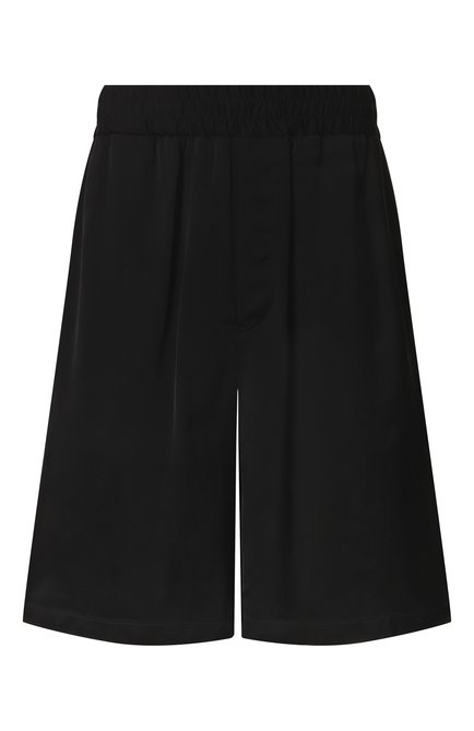 Мужские шорты из вискозы JIL SANDER черного цвета, арт. J23KA0108/J65022 | Фото 1 (Драгоценные камни: Проставлено; Длина Шорты М: Ниже колена; Материал сплава: Проставлено; Материал внешний: Вискоза)