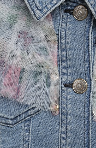 Джинсовая куртка MONNALISA, арт. 39C100, фото 3