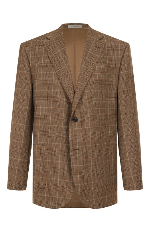 Шерстяной пиджак Corneliani 266018-2616309 Коричневый 266018-2616309