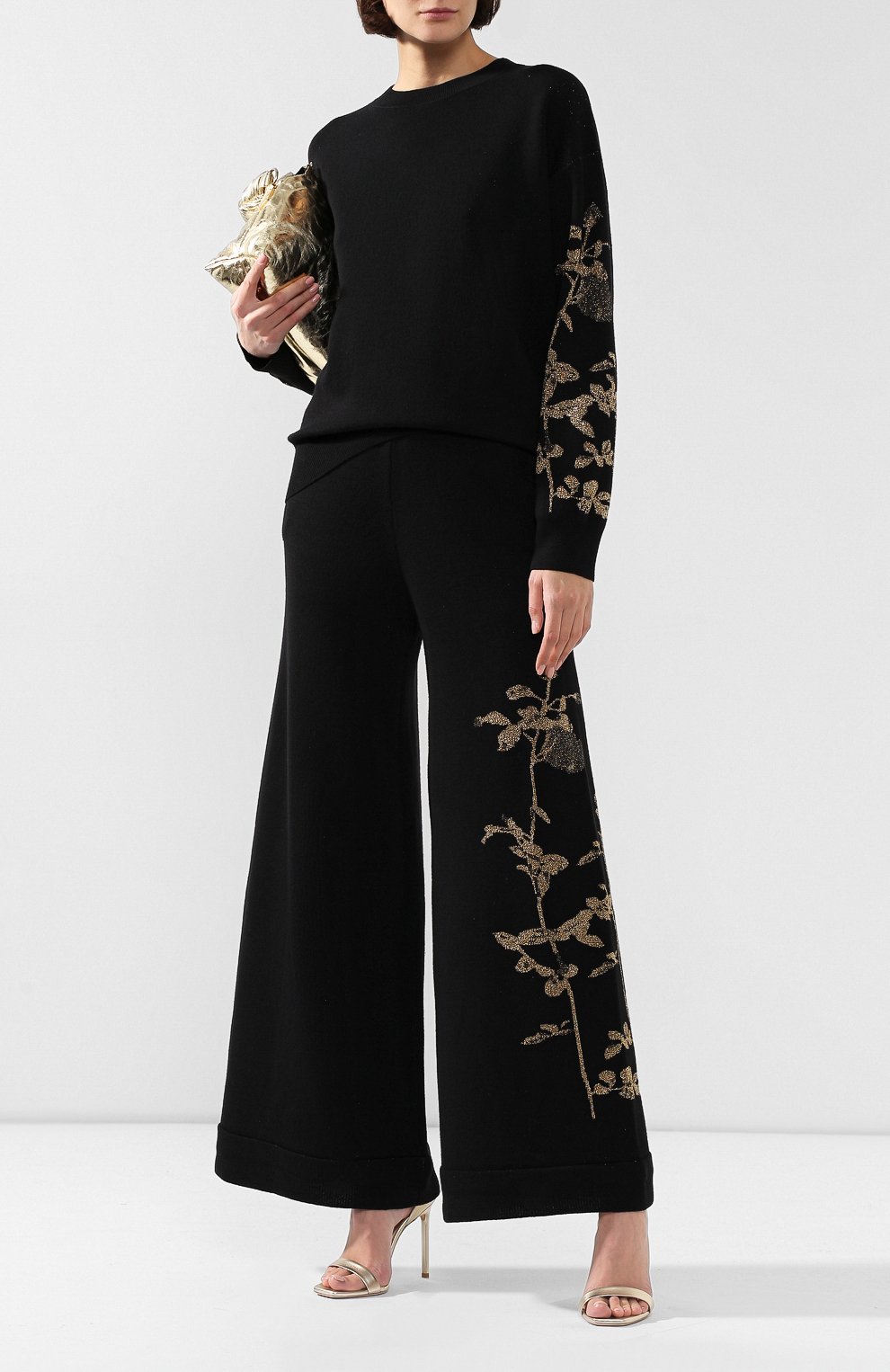 Шерстяные брюки DRIES VAN NOTEN черного цвета по цене 68400 руб., арт. 192-11247-8726, фото 2 Шерстяные брюки DRIES VAN NOTEN, арт. 192-11247-8726, фото 2