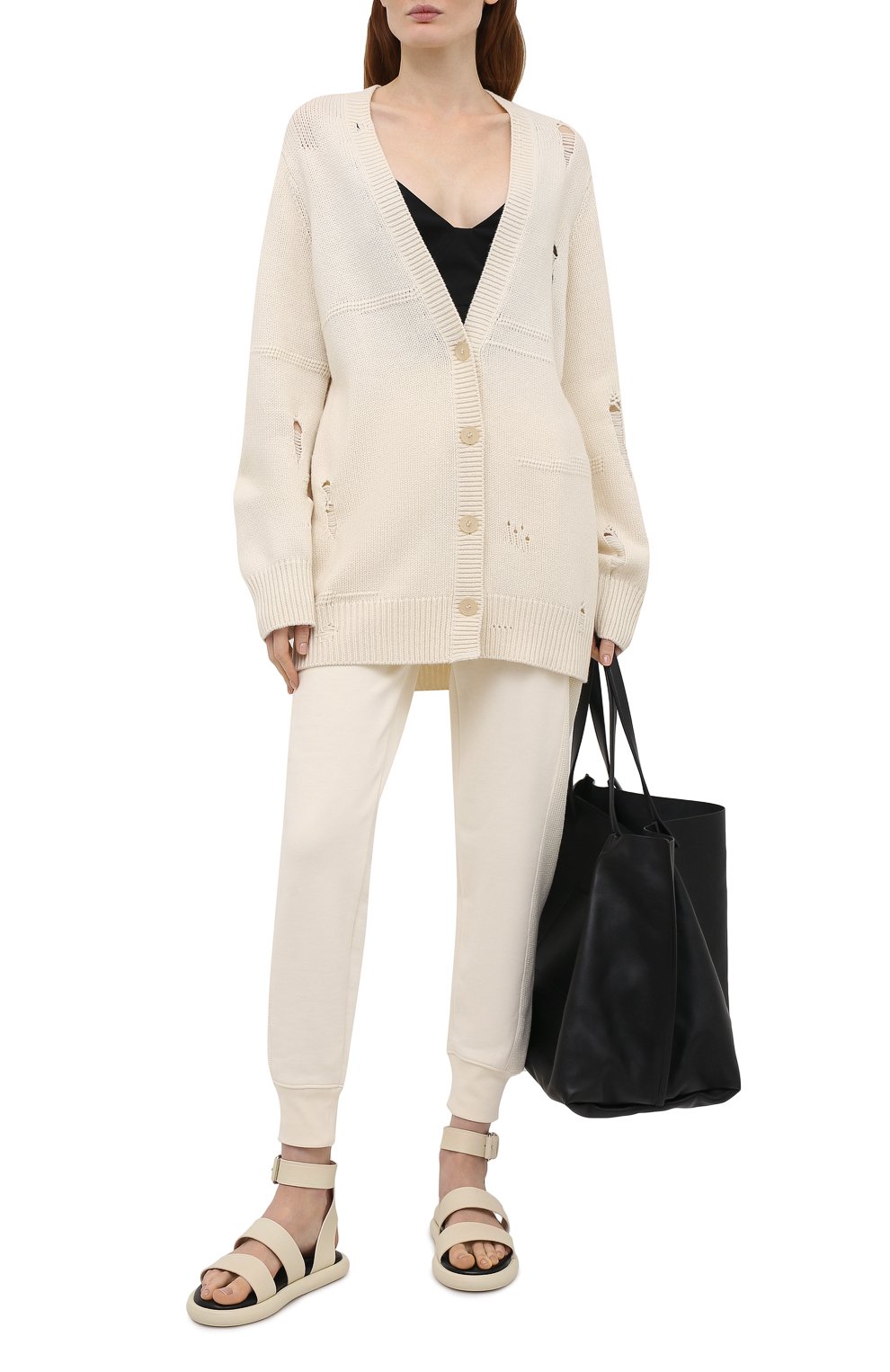 Шерстяной кардиган HELMUT LANG бежевого цвета по цене 39650 руб., арт. L01HW706, фото 2 Шерстяной кардиган HELMUT LANG, арт. L01HW706, фото 2