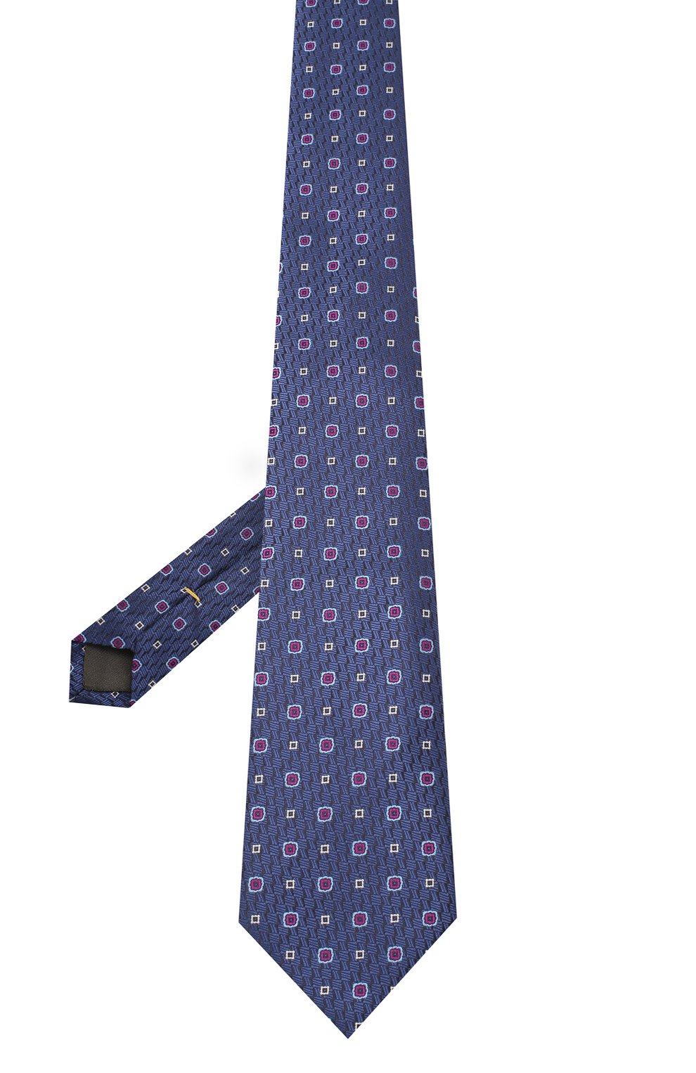 Шелковый галстук CANALI темно-синего цвета по цене 12150 руб., арт. 18/HJ02854, фото 2 Шелковый галстук CANALI, арт. 18/HJ02854, фото 2