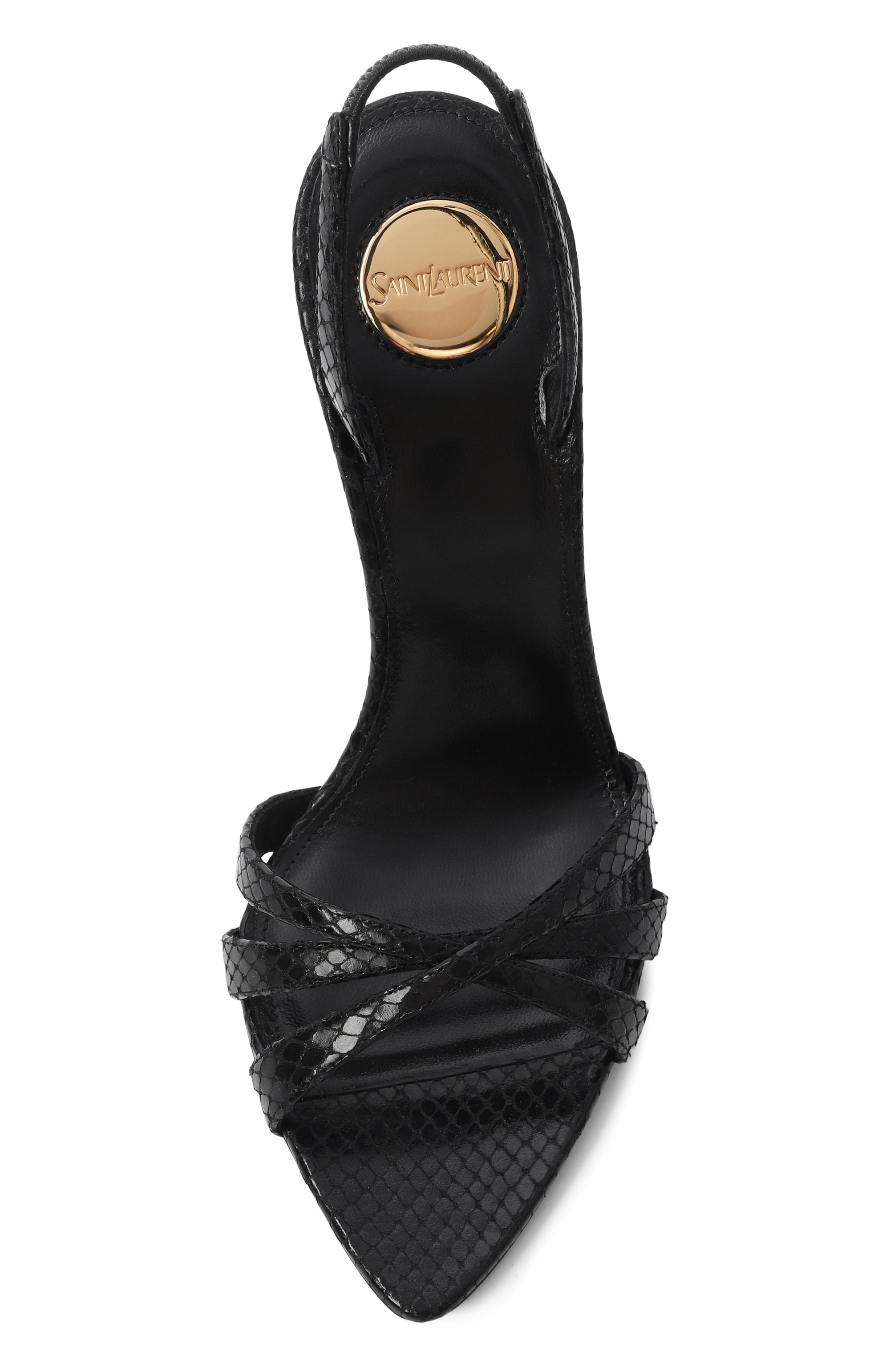 Кожаные босоножки kate 110 SAINT LAURENT, арт. 859260/AAGFL, фото 6