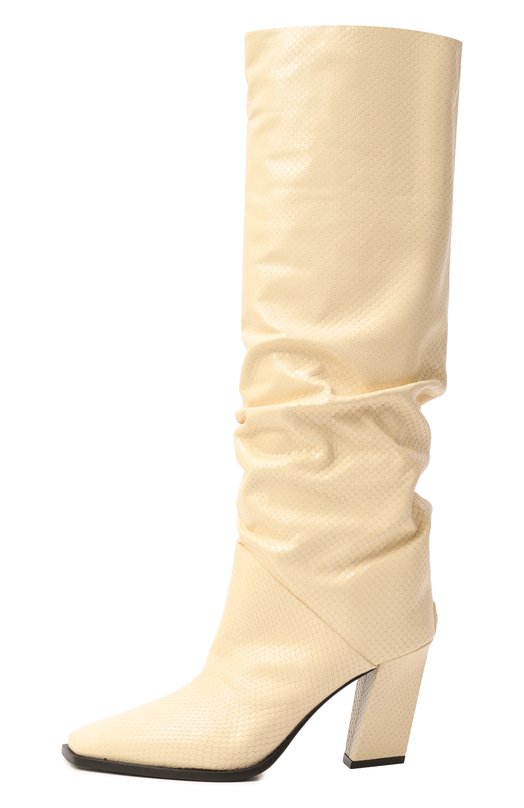 Кожаные сапоги Hart 85 Jimmy Choo HART KB 85/GHF Кремовый  HART KB 85/GHF Фото 4