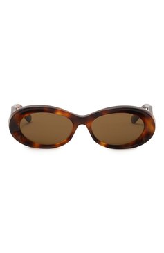 Женские солнцезащитные очки GUCCI коричневого цвета, арт. GG1527S 002 | Фото 3 (Нос: Не проставлено; Региональные ограничения белый список (Axapta Mercury): Не проставлено; Тип очков: С/з; Материал: Пластик; Очки форма: Овальные; Оптика Гендер: оптика-женское)
