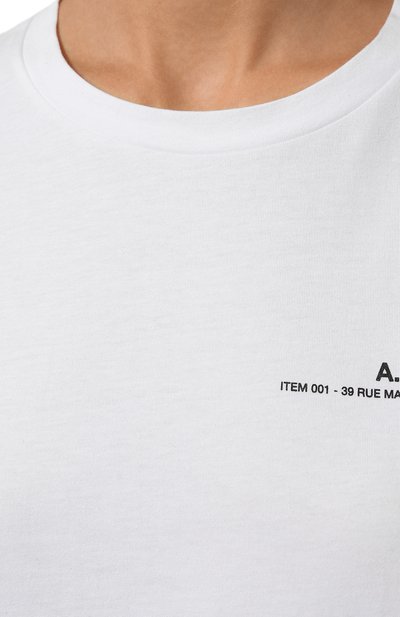 Хлопковая футболка A.P.C., арт. C0FBTF26012AAB, фото 5
