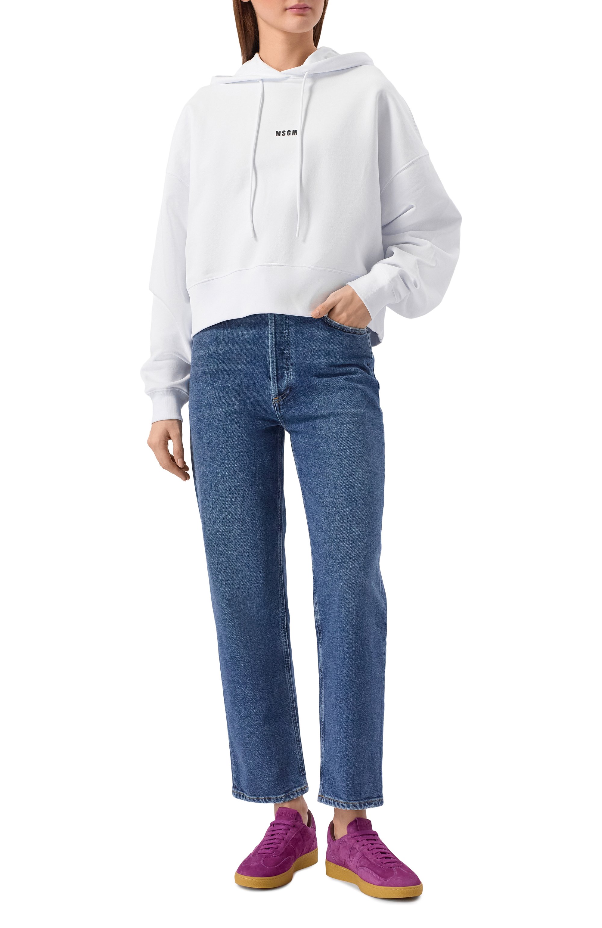 Замшевые кеды retro MSGM, арт. 4041MDS021/997, фото 3