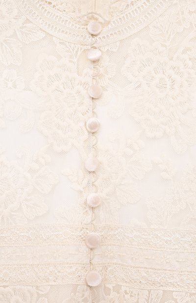 Хлопковое платье DESIGNERS CAT кремового цвета по цене 45900 руб., арт. 100000K01001242/4A-8A, фото 3 Хлопковое платье DESIGNERS CAT, арт. 100000K01001242/4A-8A, фото 3