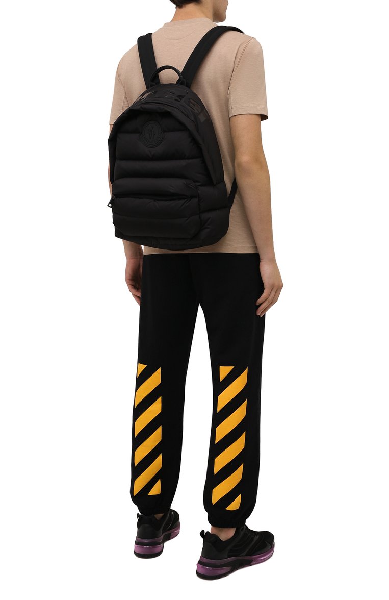 Мужской текстильный рюкзак legere MONCLER черного цвета, арт. G2-09A-5A504-00-02T08 | Фото 2 (Материал: Текстиль; Размер: large; Стили: Кэжуэл)