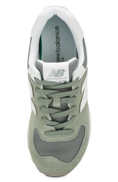 Замшевые кроссовки 574 NEW BALANCE, арт. WL574OAD/B, фото 5