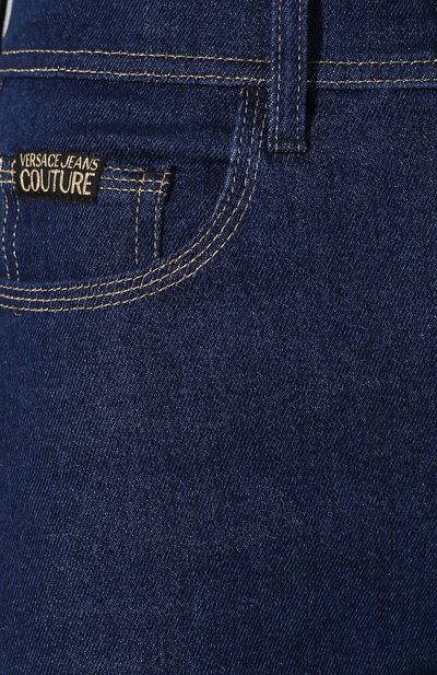 Джинсы VERSACE JEANS COUTURE синего цвета по цене 22600 руб., арт. A1HVA0TI-VDP515/A0B54, фото 5 Джинсы VERSACE JEANS COUTURE, арт. A1HVA0TI-VDP515/A0B54, фото 5