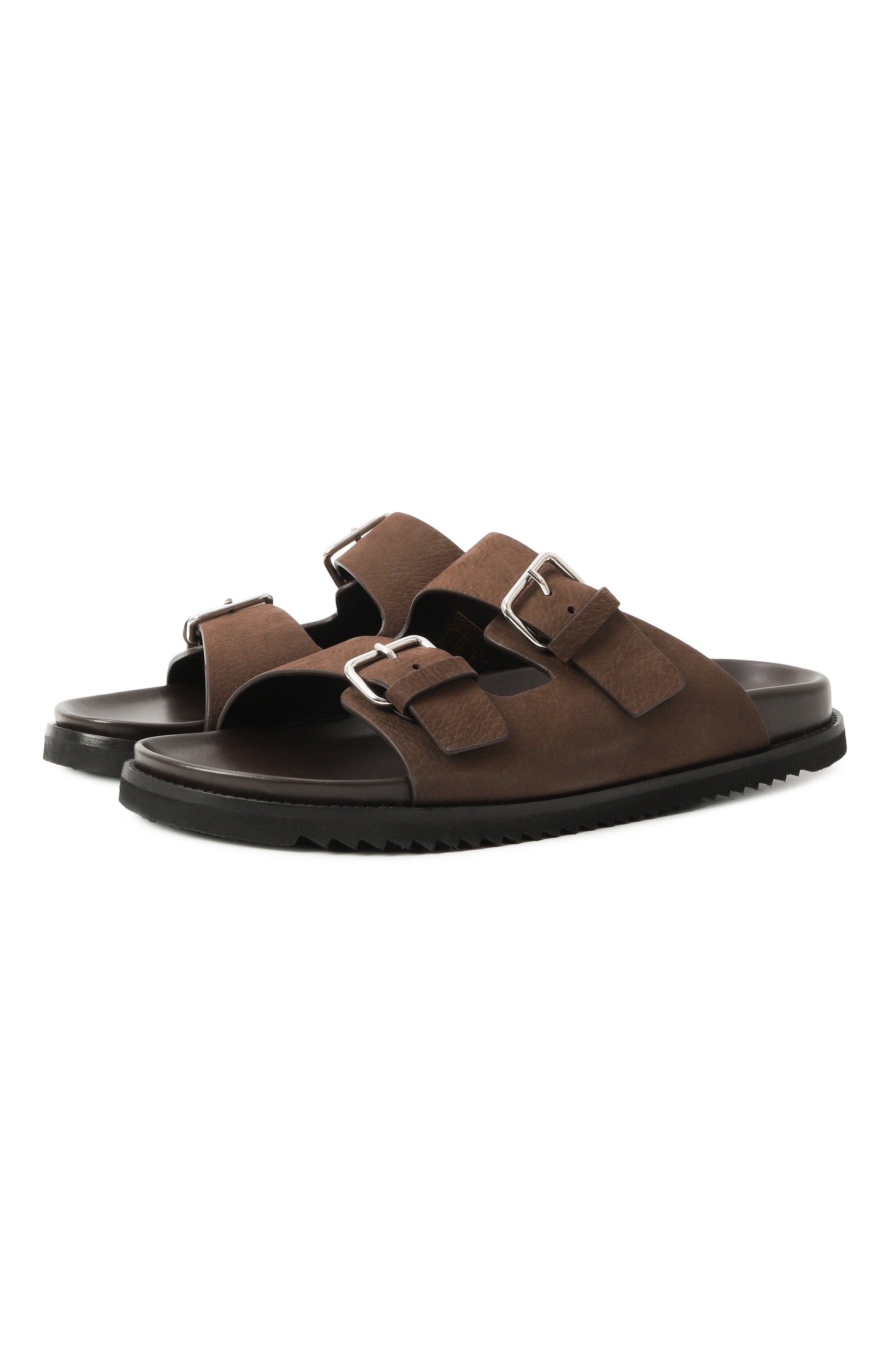 Шлепанцы из нубука CORNELIANI, арт. 25TM86-2520920, фото 1